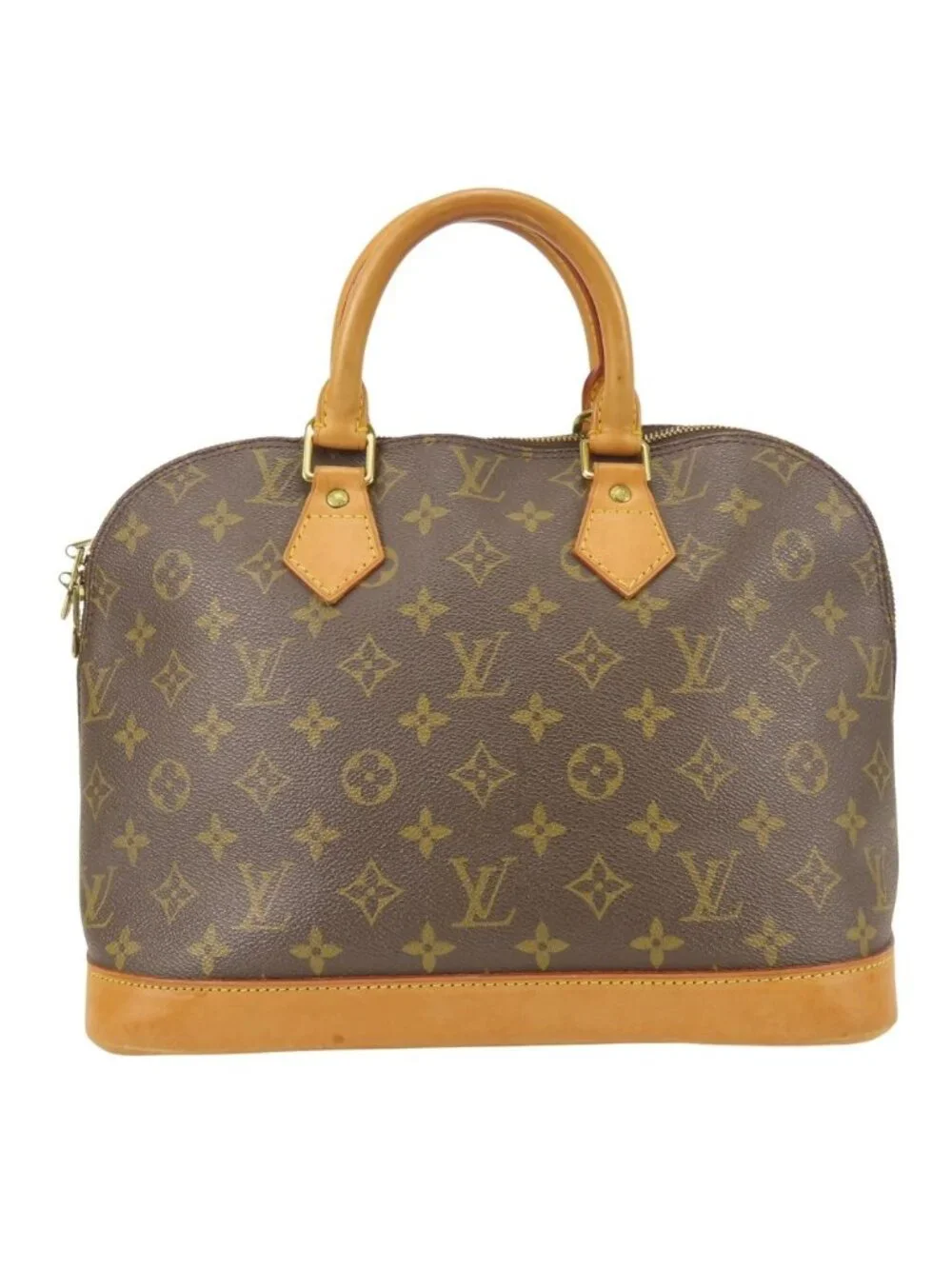 Louis Vuitton Handbag Alma Monogram Vachetta Leather Brown